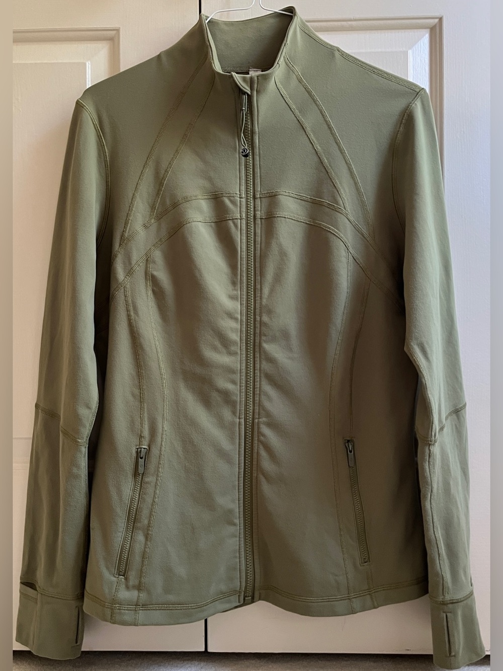 🍒LULULEMON sz 16 DEFINE Jacket BRONZE GREEN Foliage ~ VHTF SIZE/COLOR!!